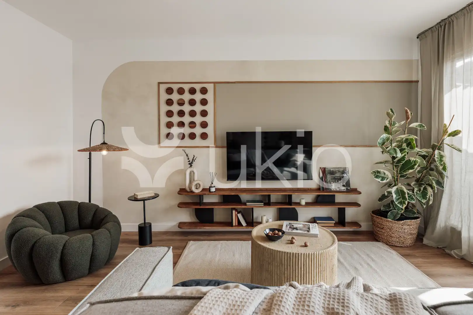Sala d'estar de Apartament de lloguer en Barcelona amb Aire condicionat, Calefacció i Terrassa