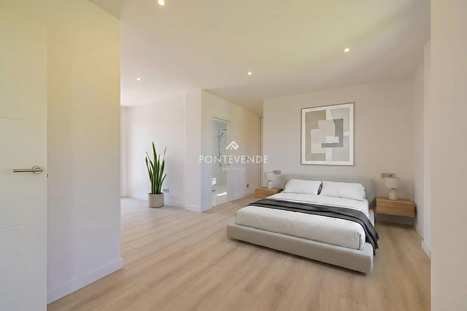 Bedroom of Houses for sale in Sanxenxo  with Private garden, Parquet flooring and Terrace
