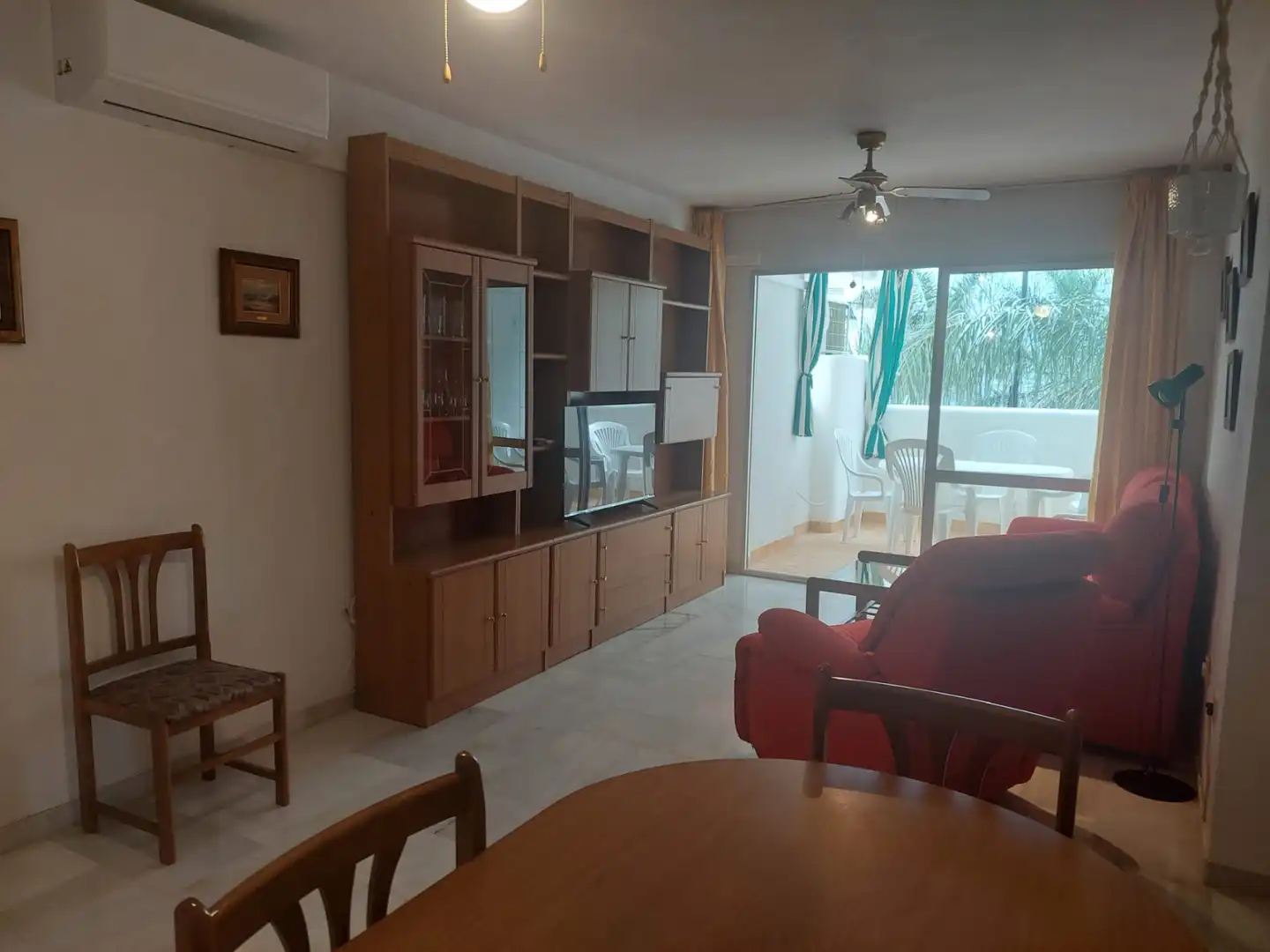Wohnzimmer von Wohnung zum Verkauf in Fuengirola mit Klimaanlage, Möbliert und Waschmaschine