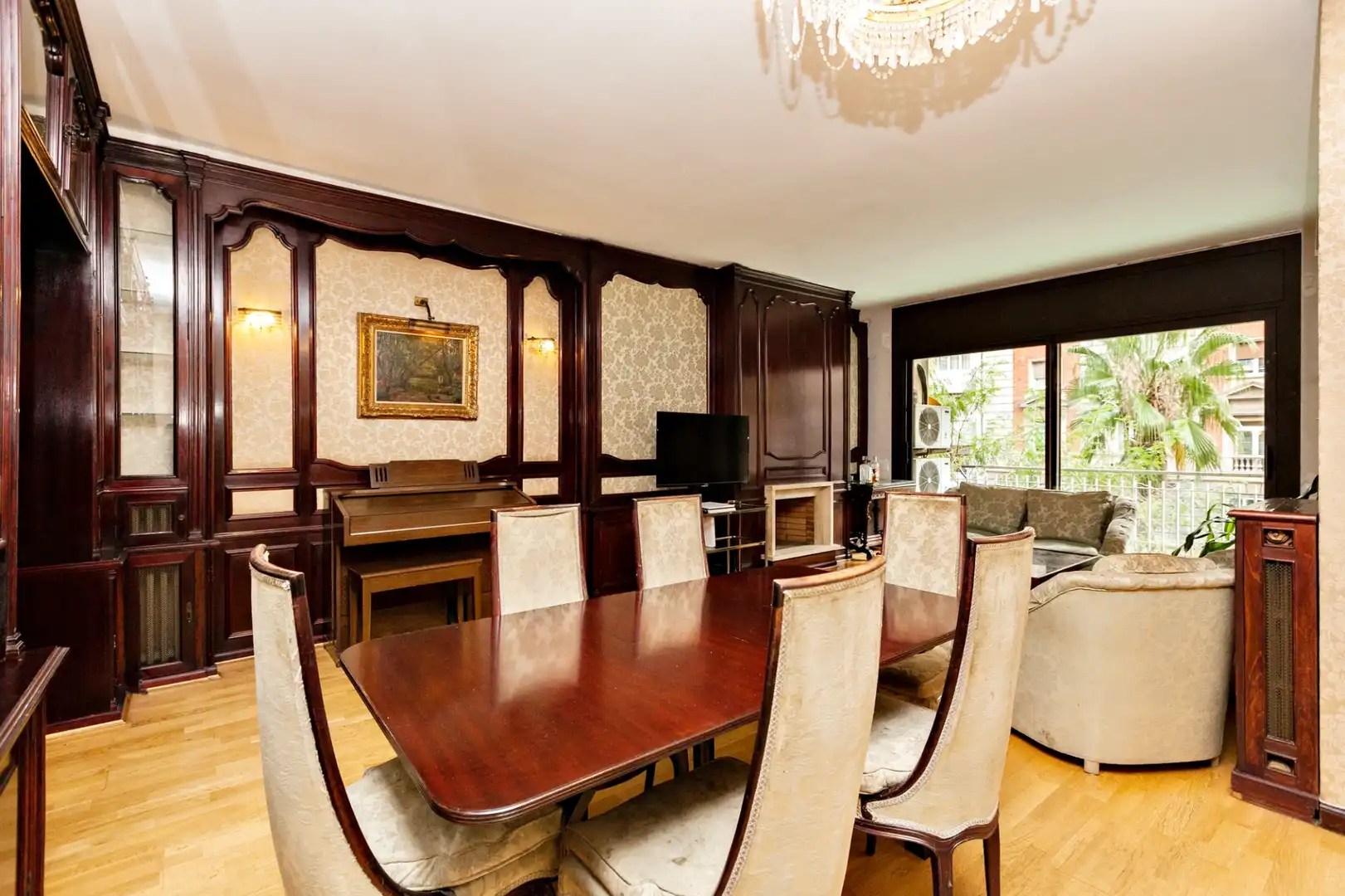 Dining room of Flat for sale in Barcelona  with Terrace, Storage room and Furnished