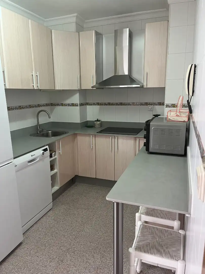 Küche von Wohnung zur Miete in Málaga mit Möbliert, Ofen und Waschmaschine