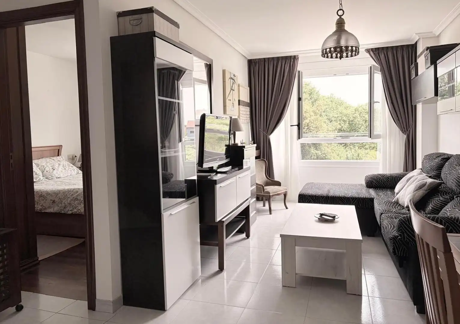 Sala de estar de Piso en venta en Cambados con Calefacción