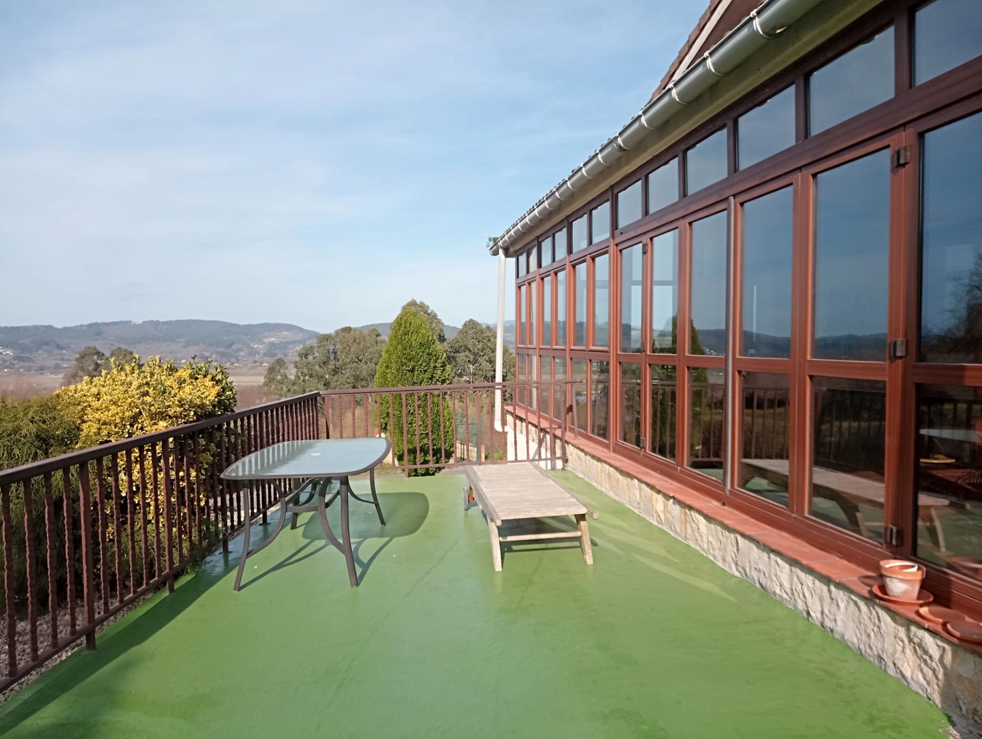 Terrace of Single-family semi-detached for sale in Sondika  with Heating, Private garden and Parquet flooring