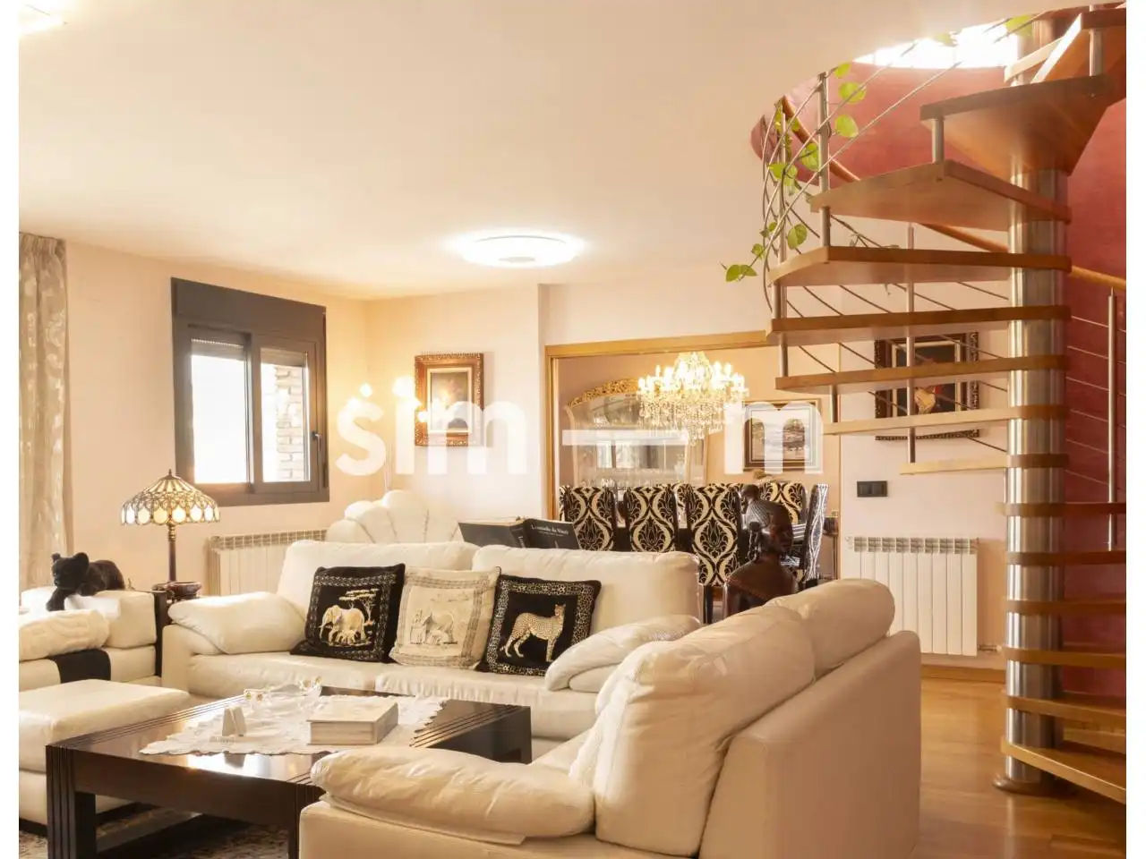 Sala de estar de Piso en venta en Vic con Aire acondicionado, Calefacción y Parquet