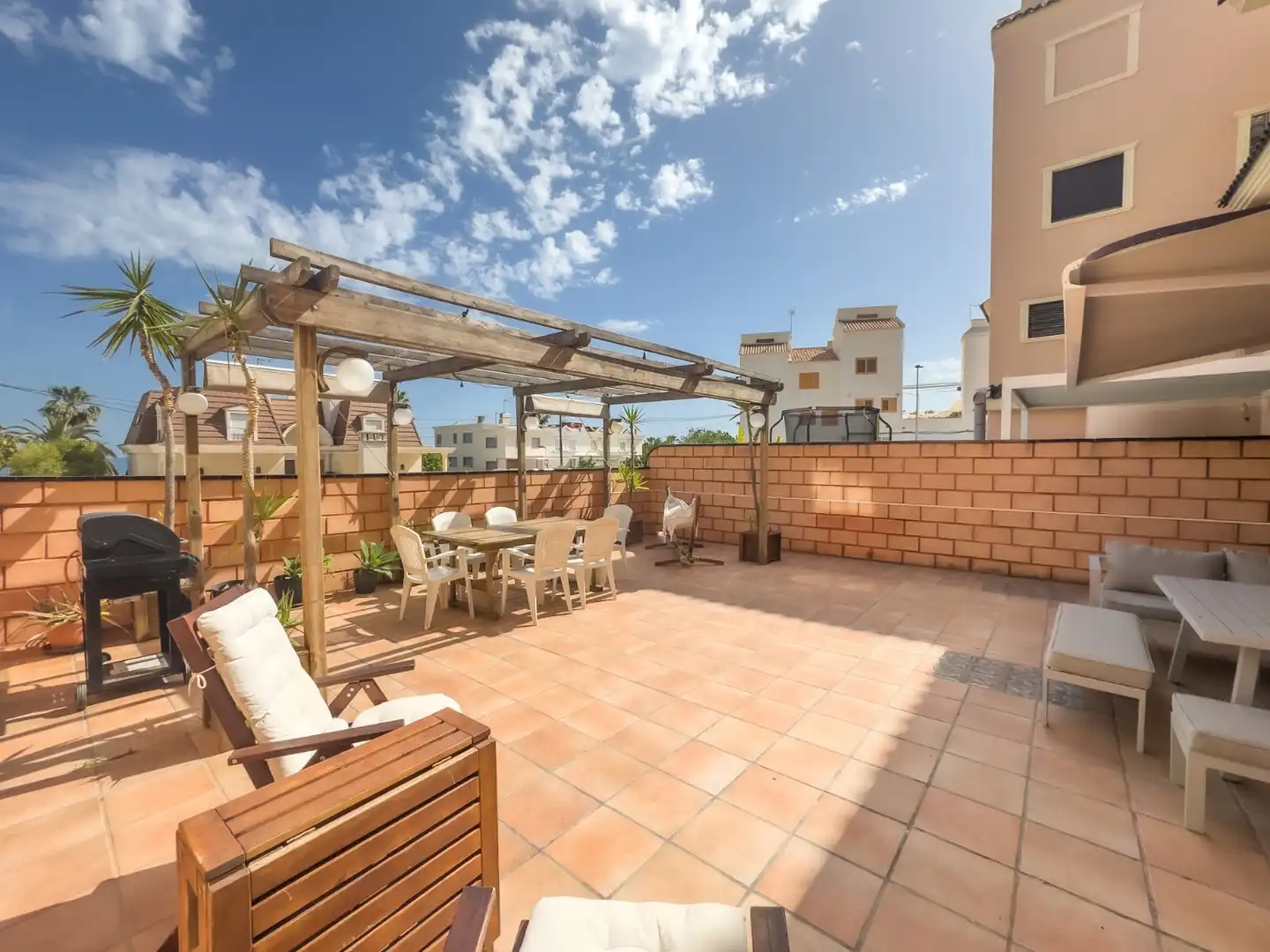 Terraza de Dúplex de alquiler en Santa Pola con Terraza, Trastero y Piscina