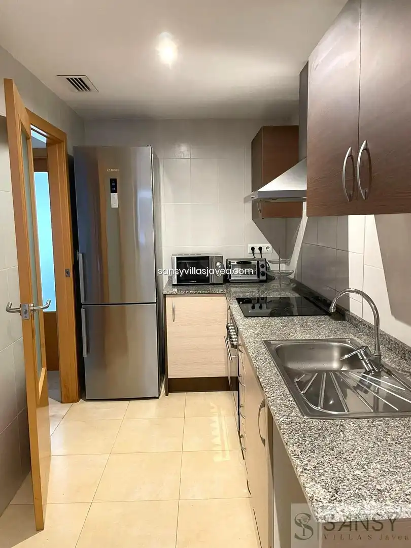 Cocina de Apartamento en venta en Gata de Gorgos con Calefacción, Trastero y Amueblado