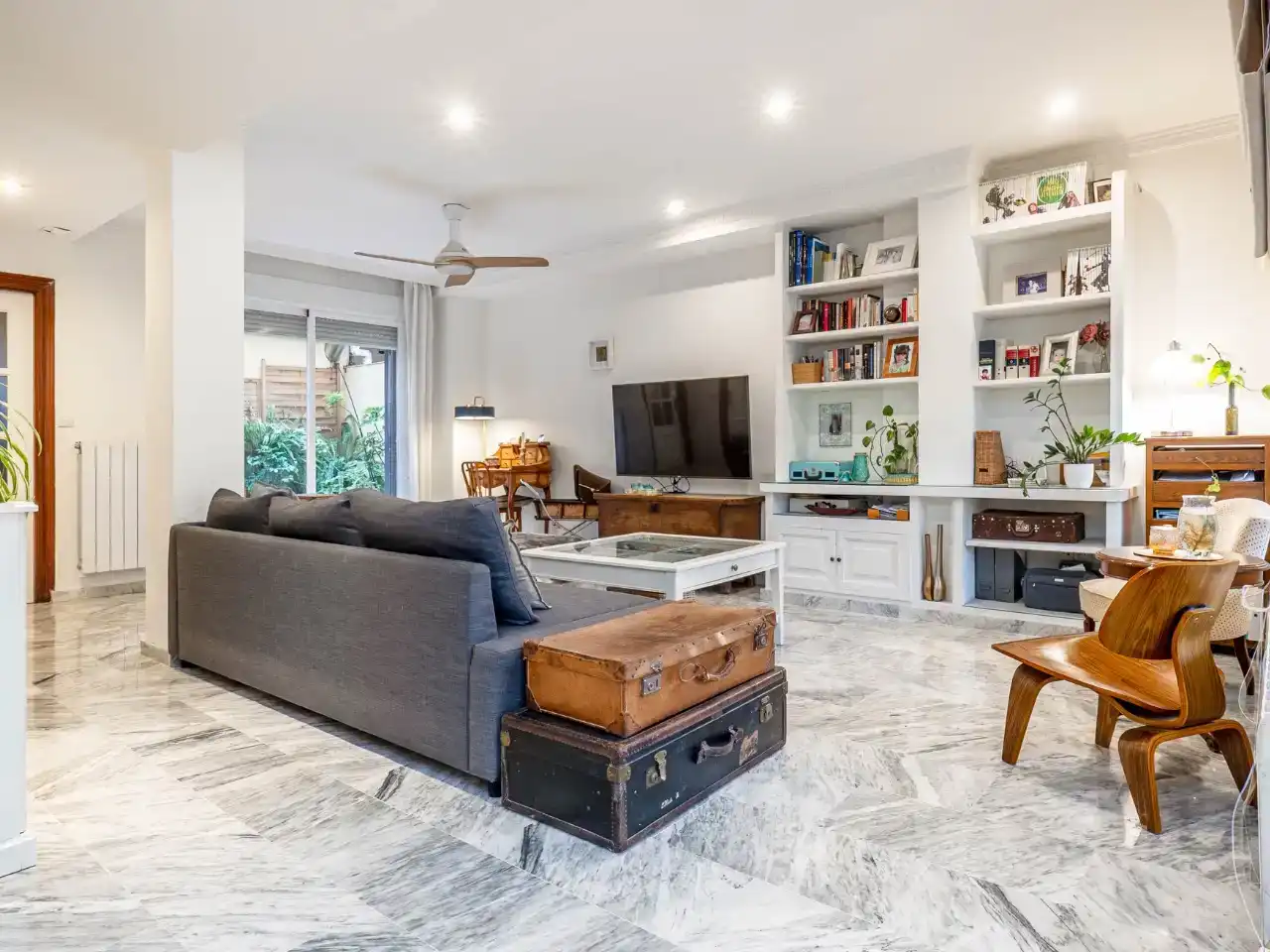 Sala de estar de Piso en venta en Granada con Aire acondicionado, Parquet y Trastero