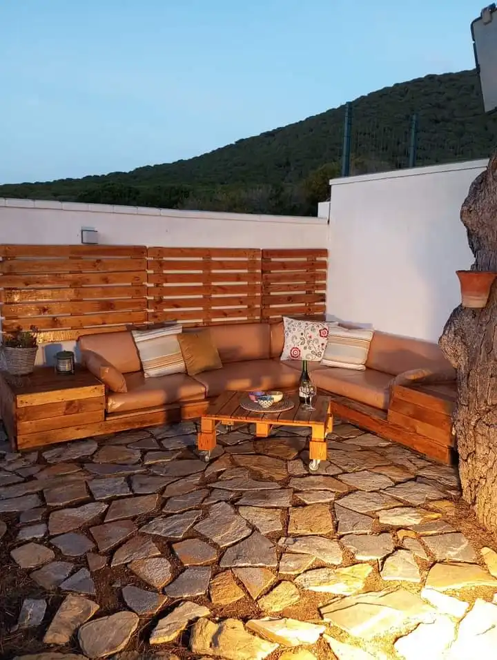 Terraza de Casa o chalet de alquiler en Barbate con Aire acondicionado, Jardín privado y Terraza