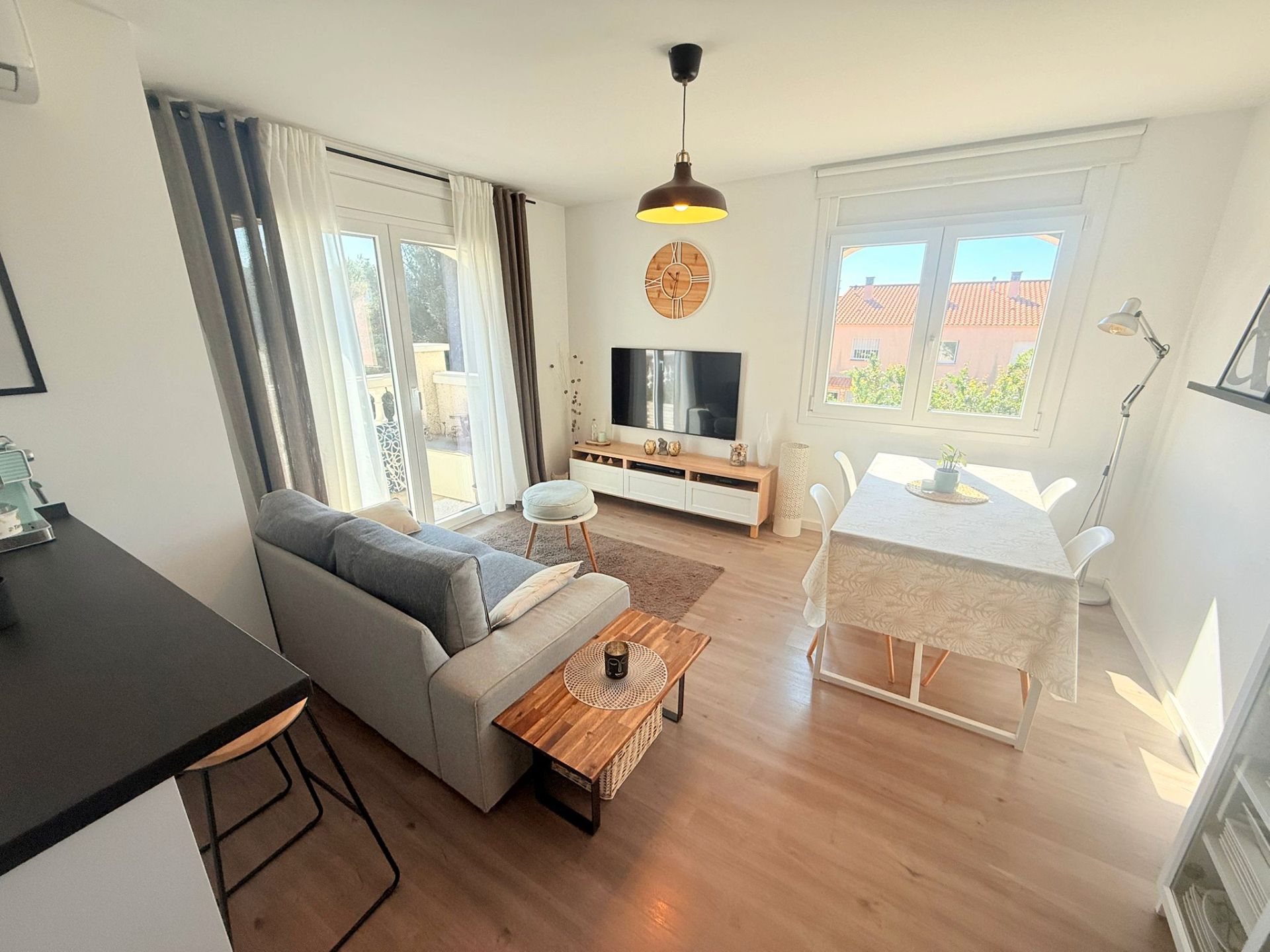 Living room of Flat for sale in Mont-roig del Camp  with Air Conditioner, Heating and Private garden