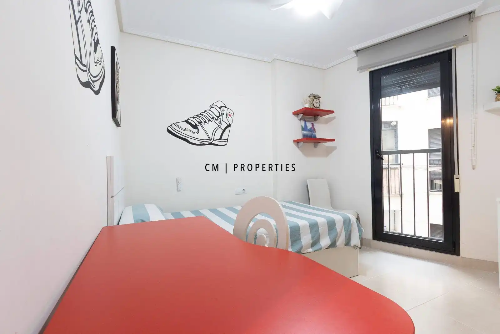 Bedroom of Flat for rent in Alboraya  with Air Conditioner, Terrace and Swimming Pool