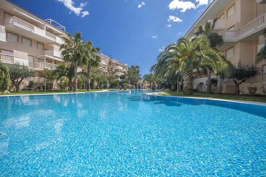 Swimming pool of Apartments for sale in Jávea / Xàbia  with Air Conditioner, Heating and Private garden