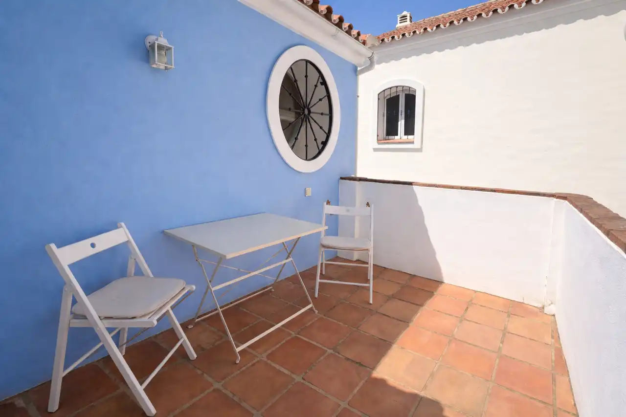 Terrassa de Casa adosada de lloguer en Marbella amb Aire condicionat, Calefacció i Jardí privat