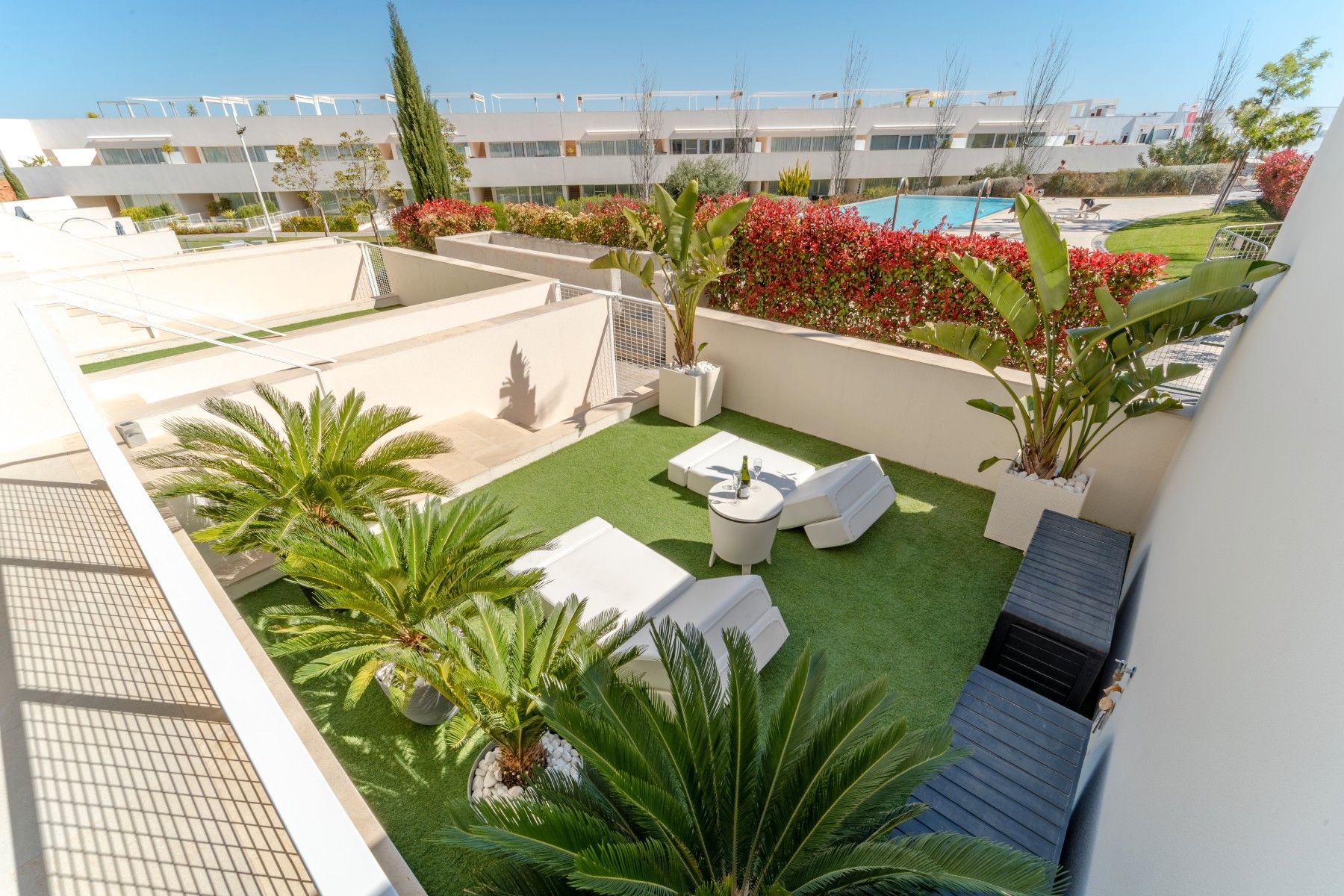 Terrace of Flat to rent in Torrevieja  with Air Conditioner, Private garden and Parquet flooring