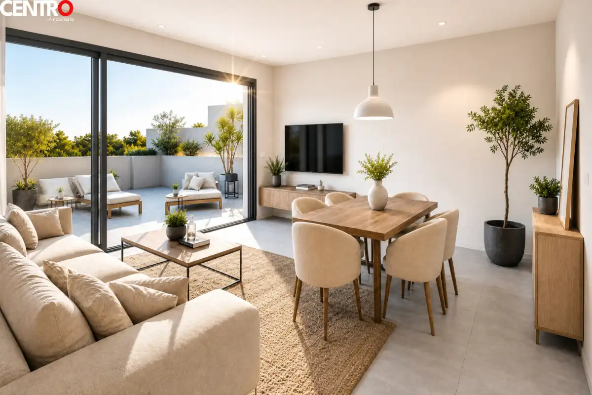 Sala de estar de Piso en venta en Huétor Vega con Aire acondicionado, Calefacción y Jardín privado