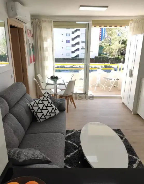 Wohnzimmer von Wohnung zur Miete in La Pobla de Farnals mit Klimaanlage, Heizung und Terrasse