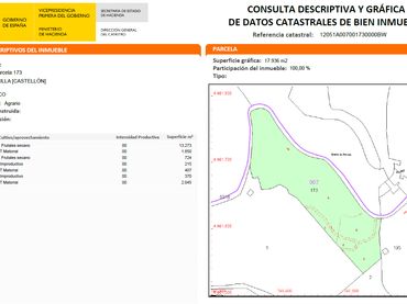 Terreno rústico en venta en Culla