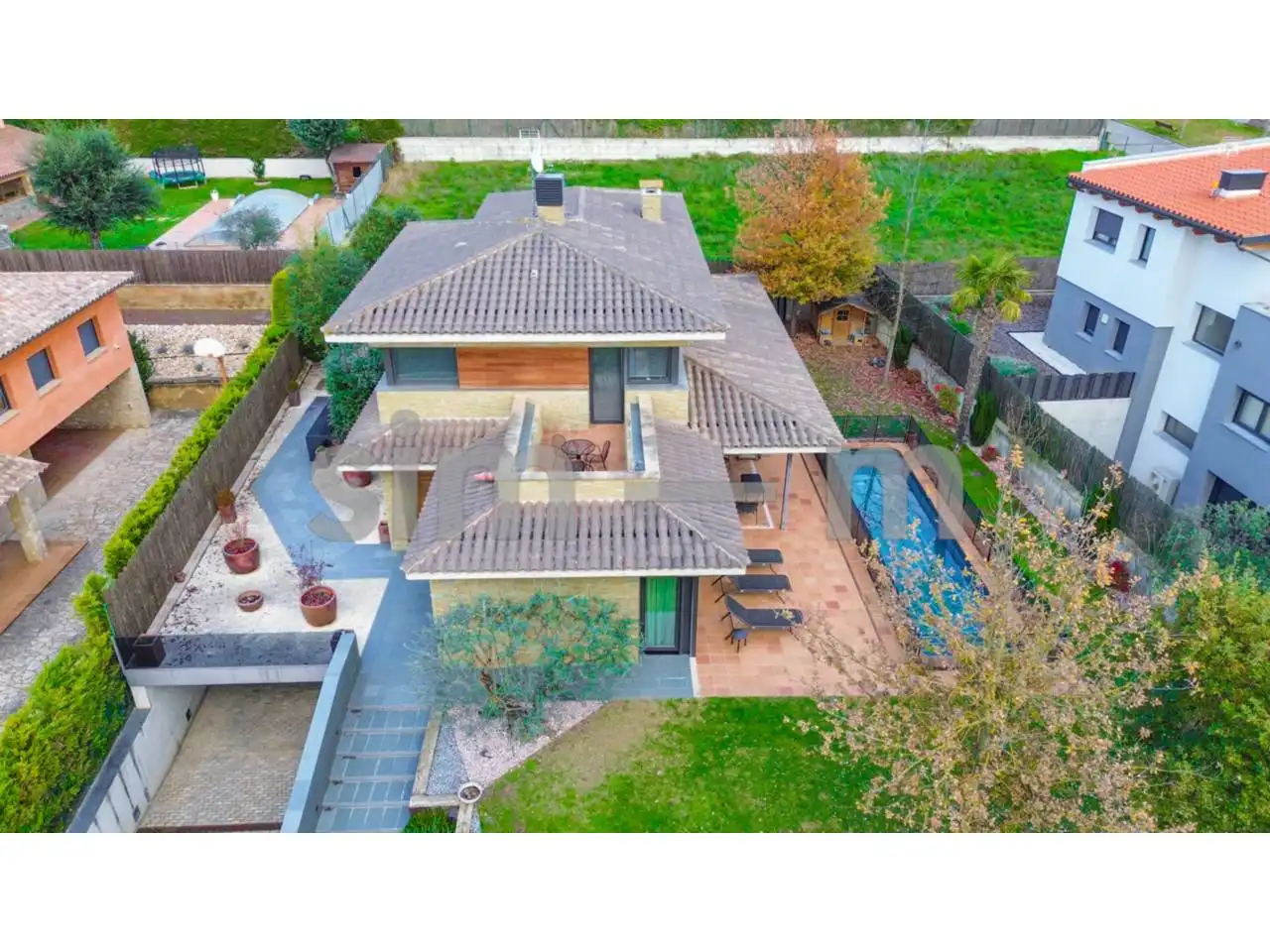 Vista exterior de Casa o chalet en venta en Sant Julià de Vilatorta con Aire acondicionado, Calefacción y Jardín privado