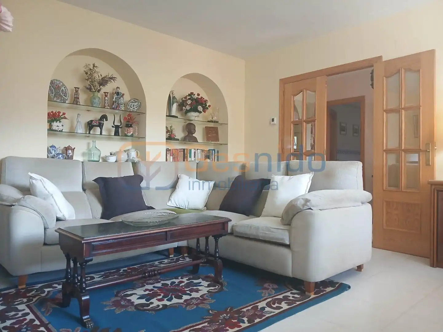 Sala de estar de Casa o chalet en venta en Aldealengua de Pedraza con Calefacción, Parquet y Terraza
