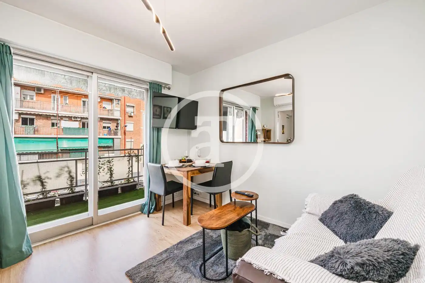 Terraza de Piso de alquiler en Madrid con Aire acondicionado, Calefacción y Amueblado
