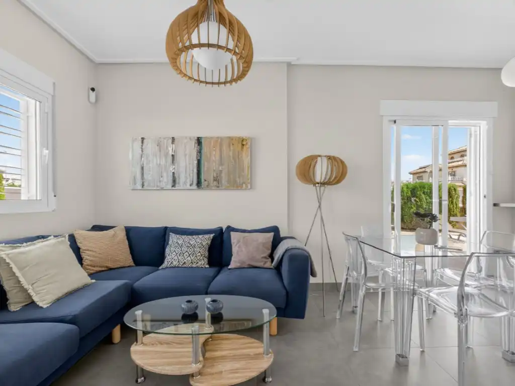 Sala de estar de Casa adosada en venta en Orihuela con Aire acondicionado, Jardín privado y Terraza