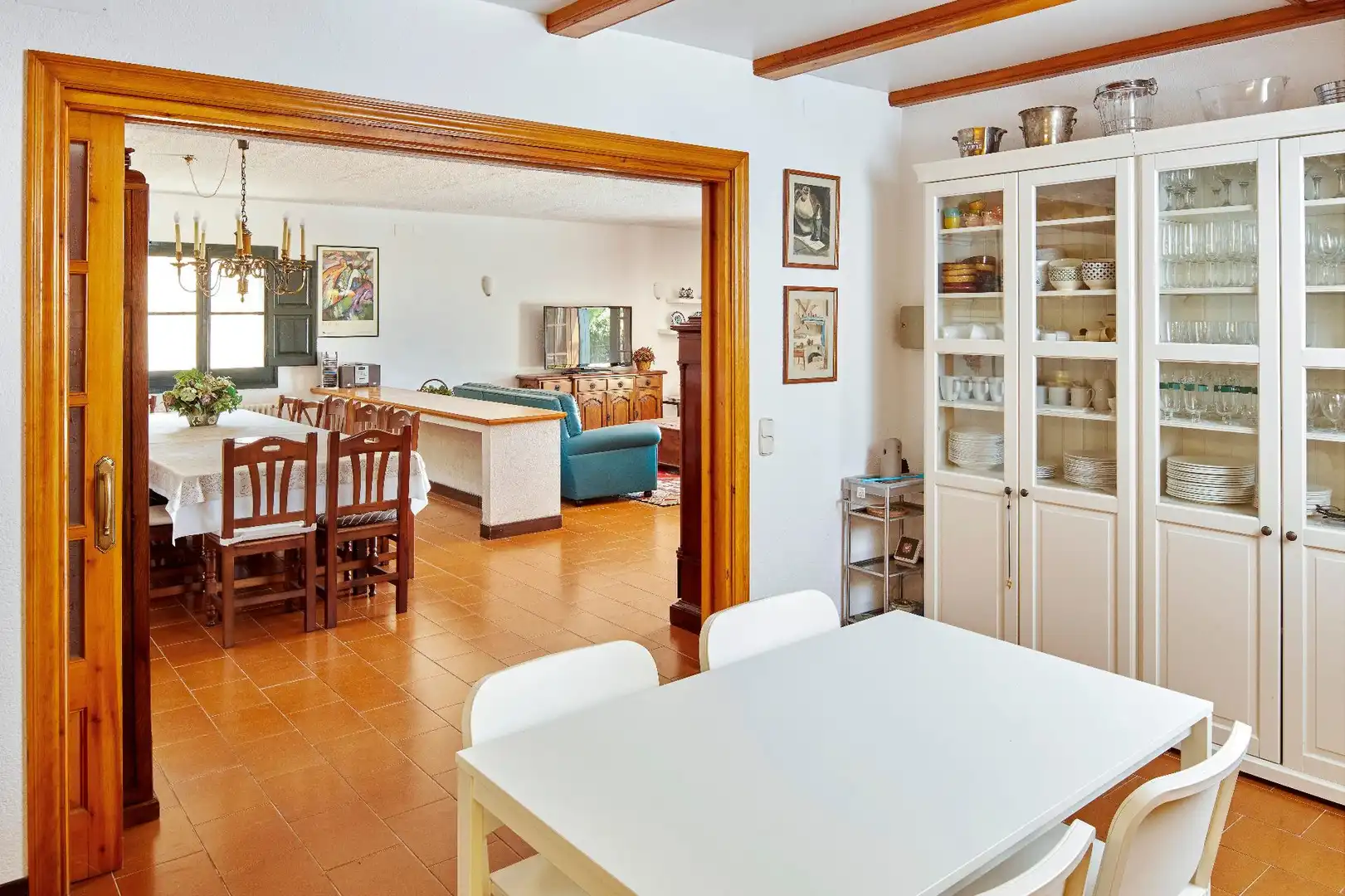 Comedor de Finca rústica en venta en Cassà de la Selva con Jardín privado, Terraza y Trastero