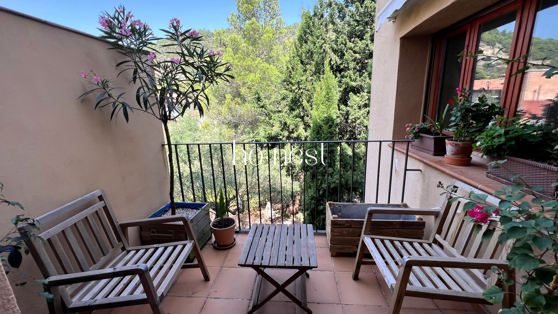 Terrace of Single-family semi-detached for sale in Pradell de la Teixeta  with Air Conditioner, Heating and Private garden
