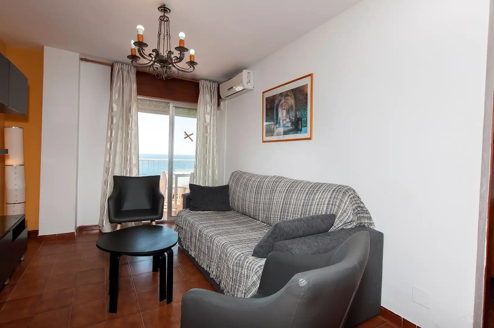 Wohnzimmer von Maisonette zur Miete in Almuñécar mit Terrasse, Schwimmbad und Möbliert