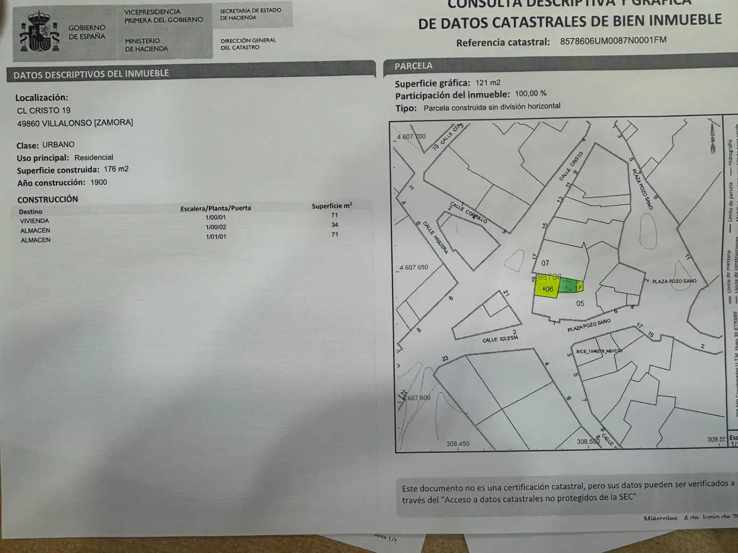 Casa o chalet en venta en Villalonso con Calefacción, Terraza y Trastero