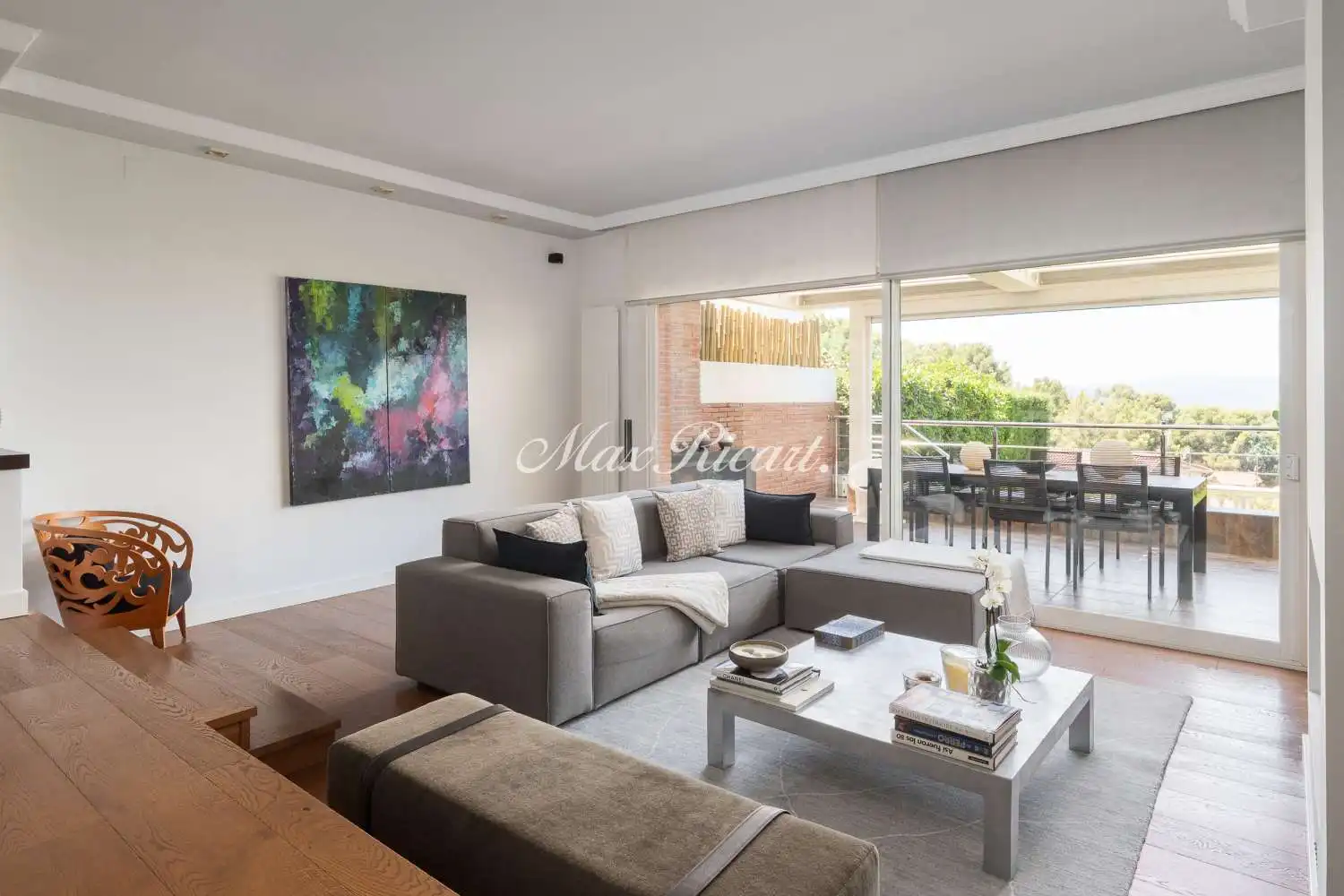 Living room of Houses for rent in Sant Just Desvern  with Air Conditioner, Heating and Terrace