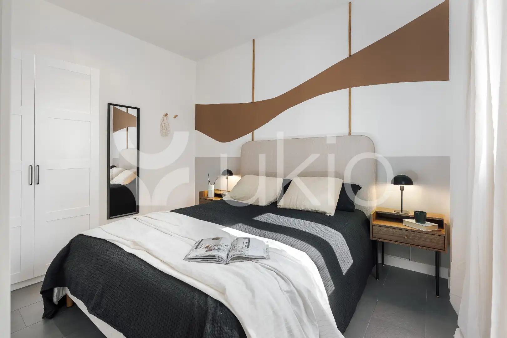 Habitación de Apartamento de alquiler en Madrid con Aire acondicionado, Calefacción y Terraza