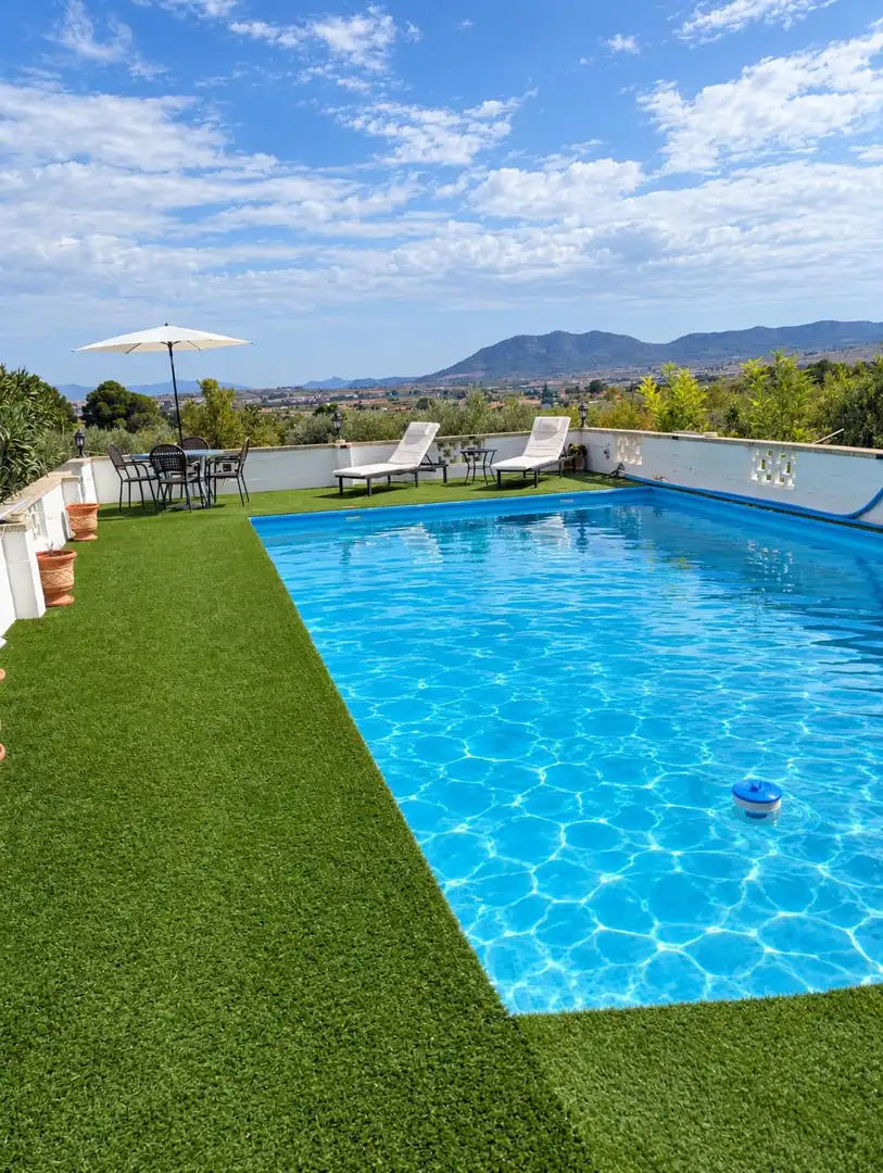 Swimming pool of Houses for sale in Caudete, Albacete
