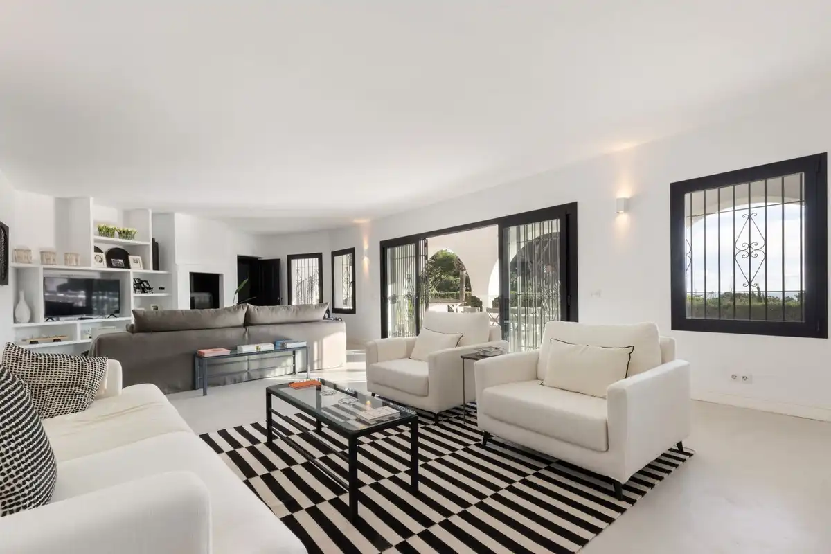 Sala de estar de Casa o chalet en venta en Marbella con Piscina