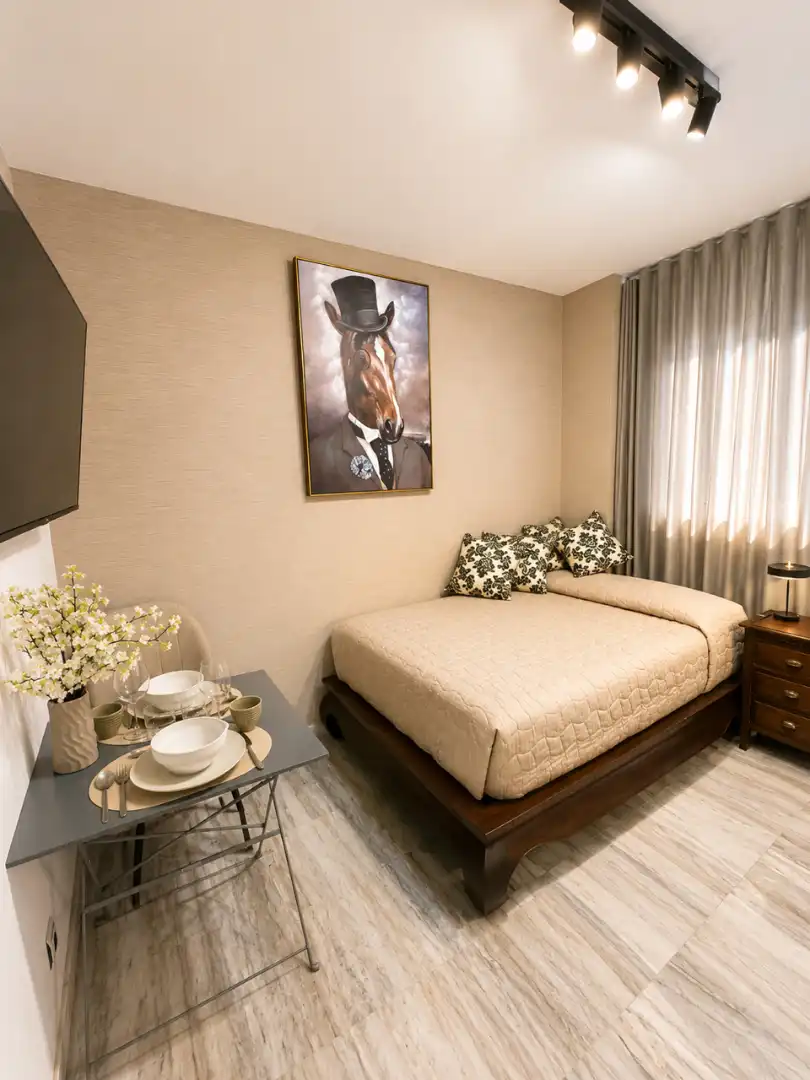 Bedroom of Study for share in Sevilla  with Air Conditioner, Heating and Terrace
