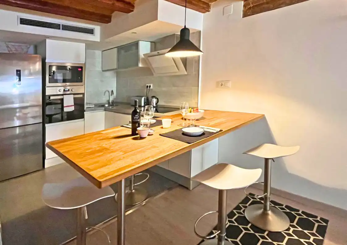 Cocina de Piso en venta en Barcelona con Aire acondicionado, Calefacción y Amueblado