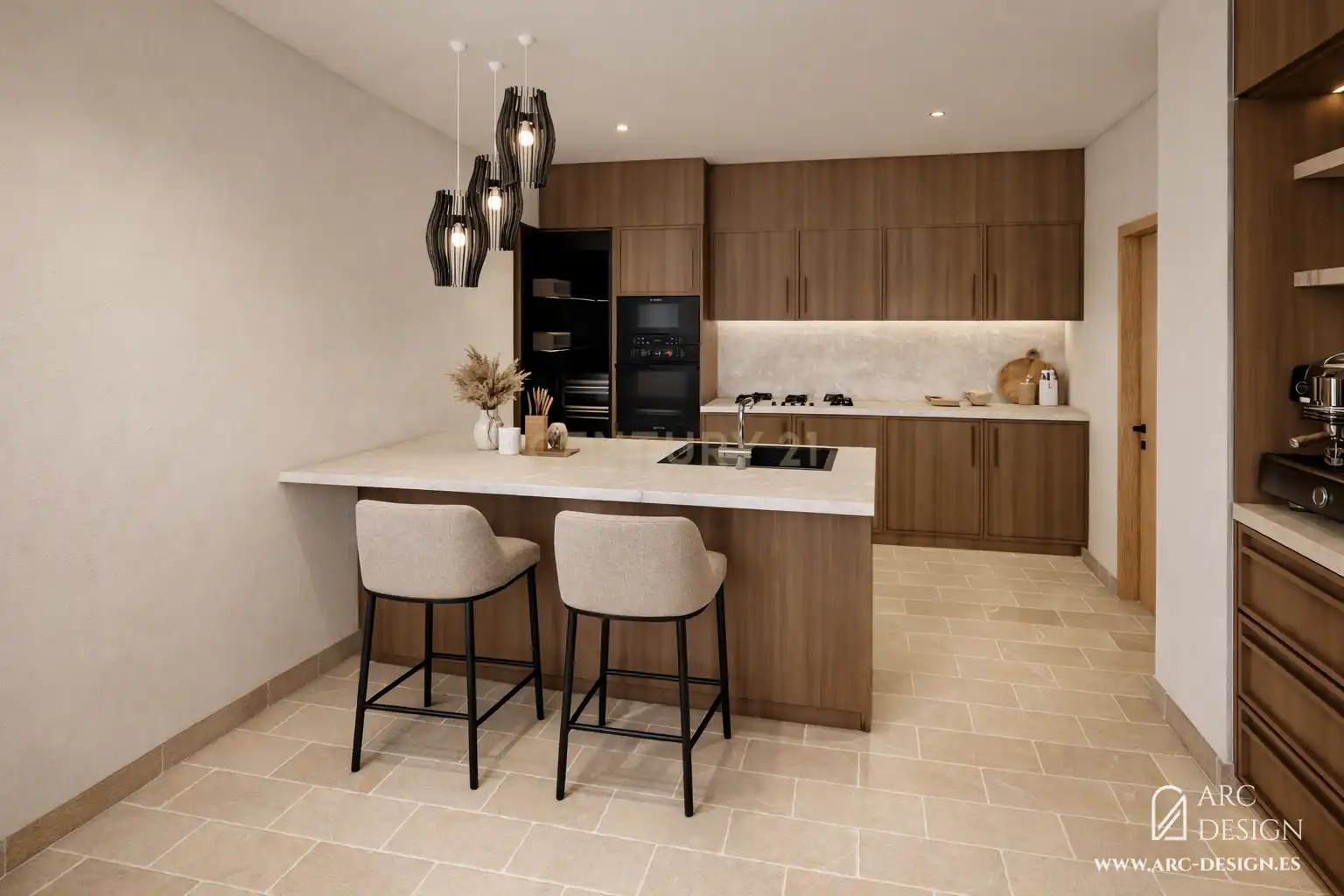 Kitchen of Flat for sale in Málaga  with Air Conditioner and Community pool