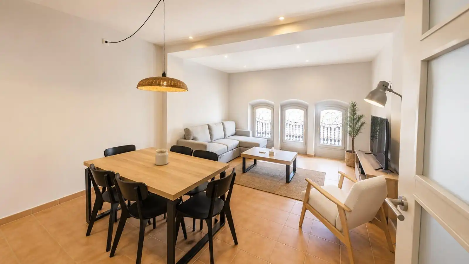 Living room of Apartments for rent in Tossa de Mar  with Air Conditioner, Heating and Parquet flooring