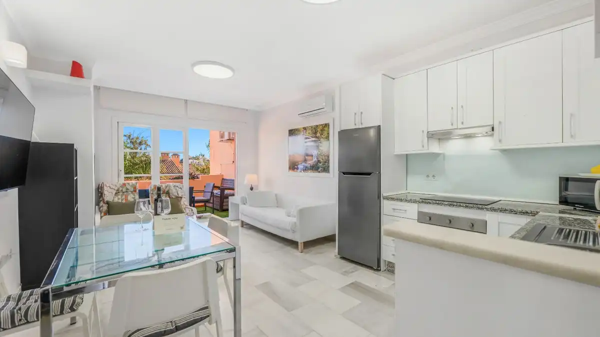 Vista exterior de Apartamento en venta en Mijas con Aire acondicionado, Terraza y Amueblado