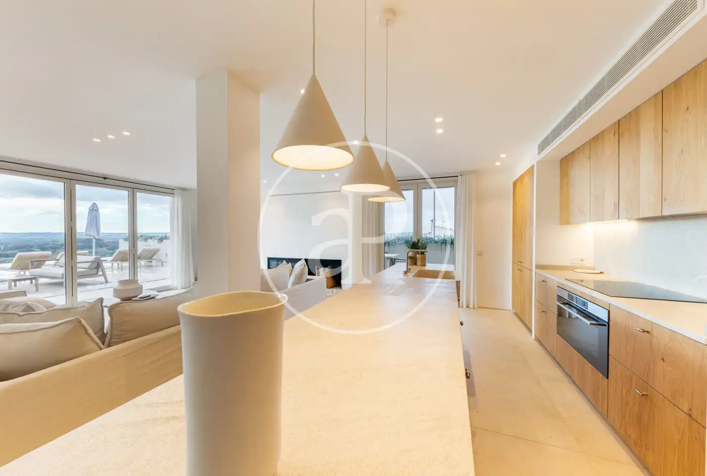 Cocina de Casa o chalet en venta en Búger con Aire acondicionado, Calefacción y Jardín privado