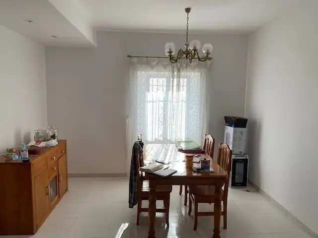 Menjador de Casa o xalet de lloguer amb opció a compra en Oroso amb Calefacció, Terrassa i Moblat