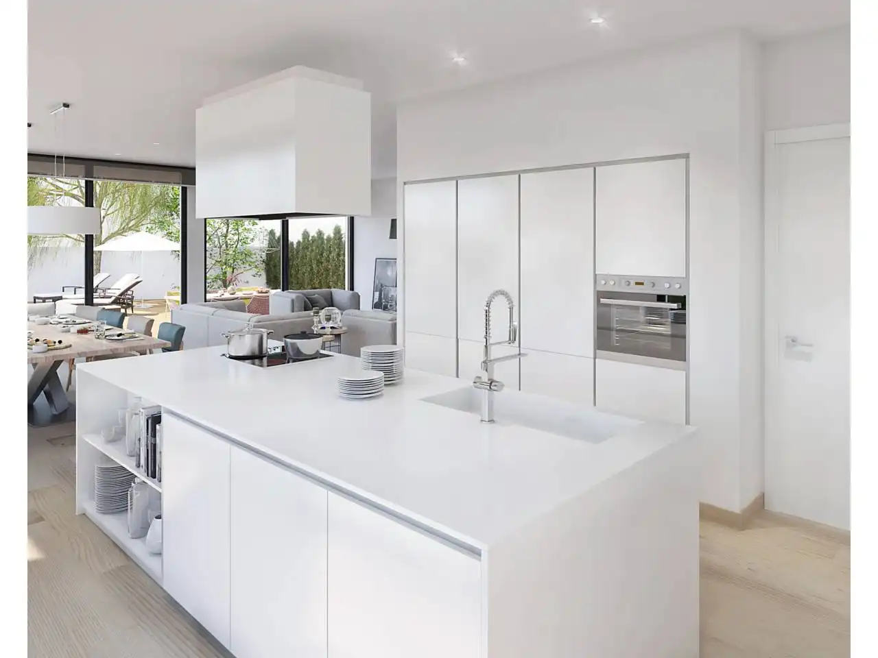 Kitchen of Houses for rent in Castelldefels  with Heating, Private garden and Parquet flooring