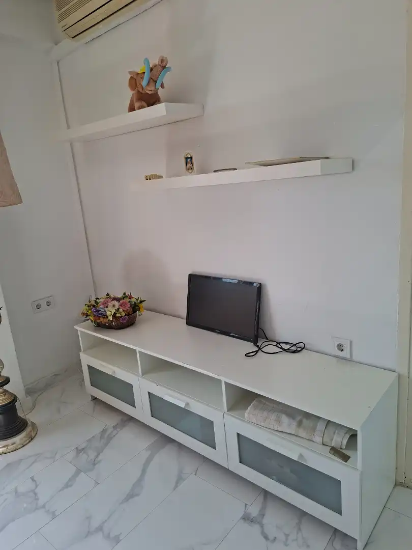 Living room of Flat for rent in Valencia  with Furnished, Oven and TV