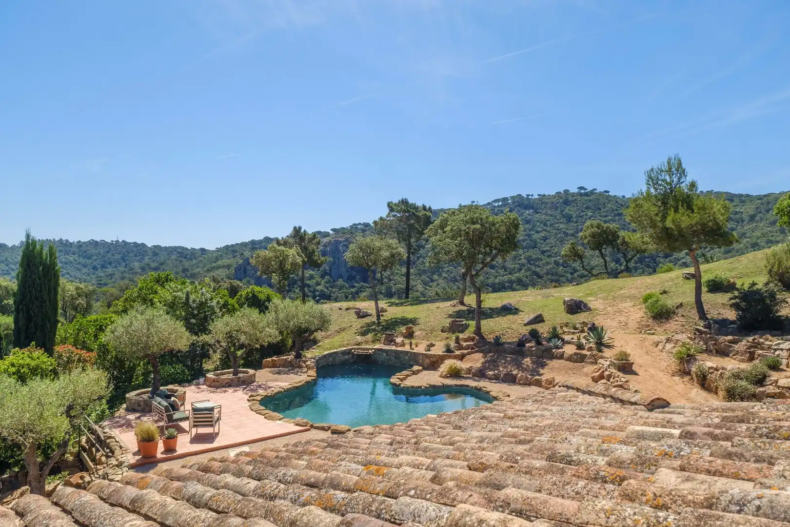 Swimming pool of Houses for sale in Santa Cristina d'Aro  with Air Conditioner, Heating and Storage room