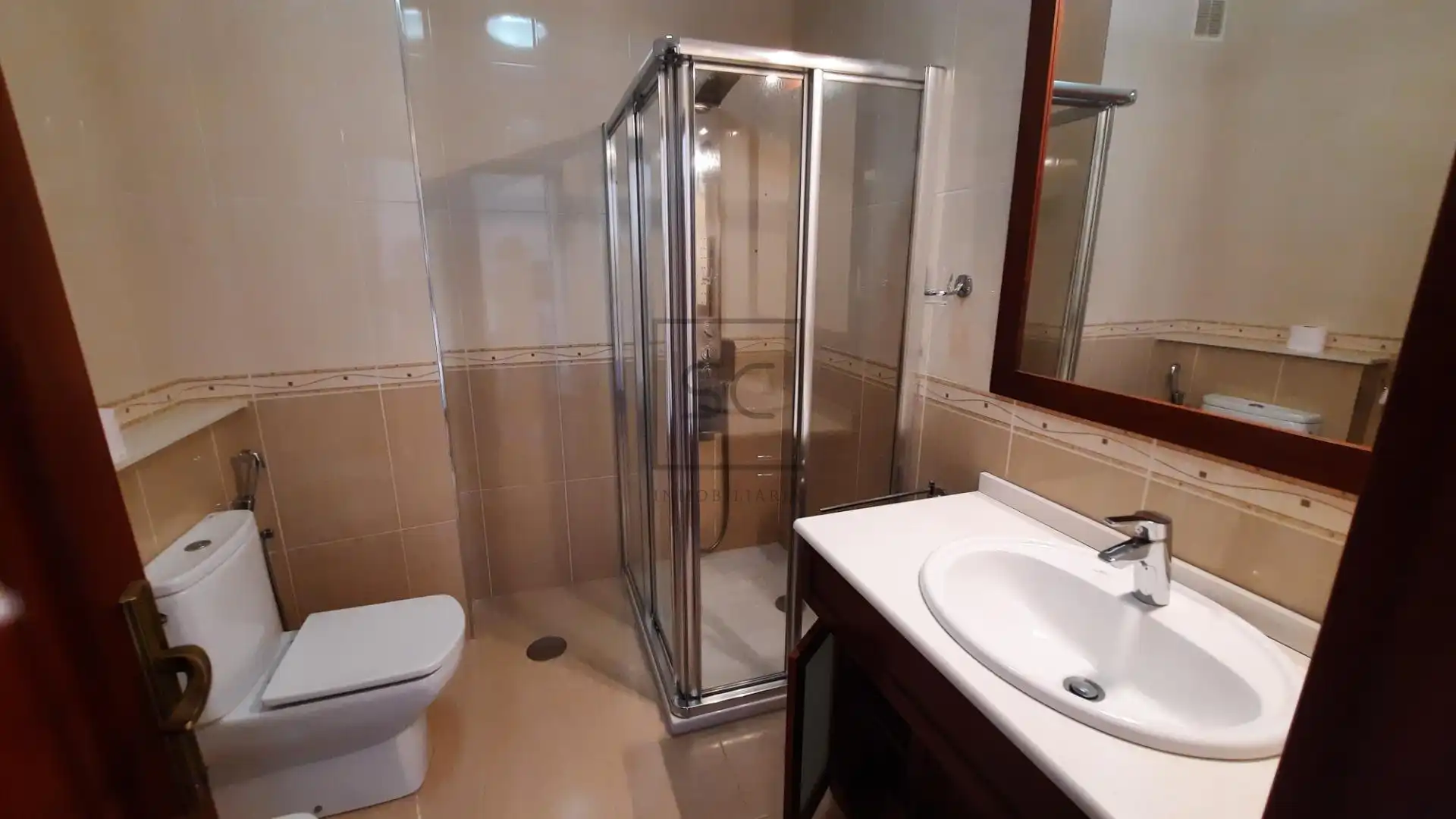 Bathroom of Flat for rent in Ferrol  with Heating, Terrace and Furnished