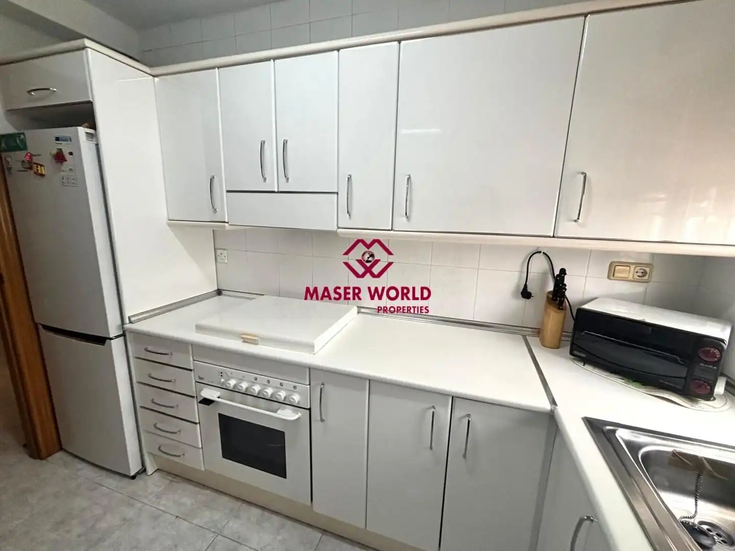Cuina de Apartament en venda en San Javier amb Aire condicionat, Calefacció i Jardí privat