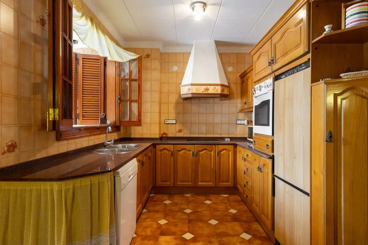 Küche von Country house zum Verkauf in Mogente / Moixent mit Klimaanlage, Heizung und Terrasse