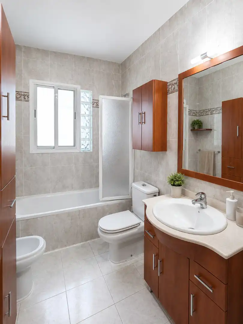 Bathroom of Houses for rent in Mont-roig del Camp  with Heating, Private garden and Storage room