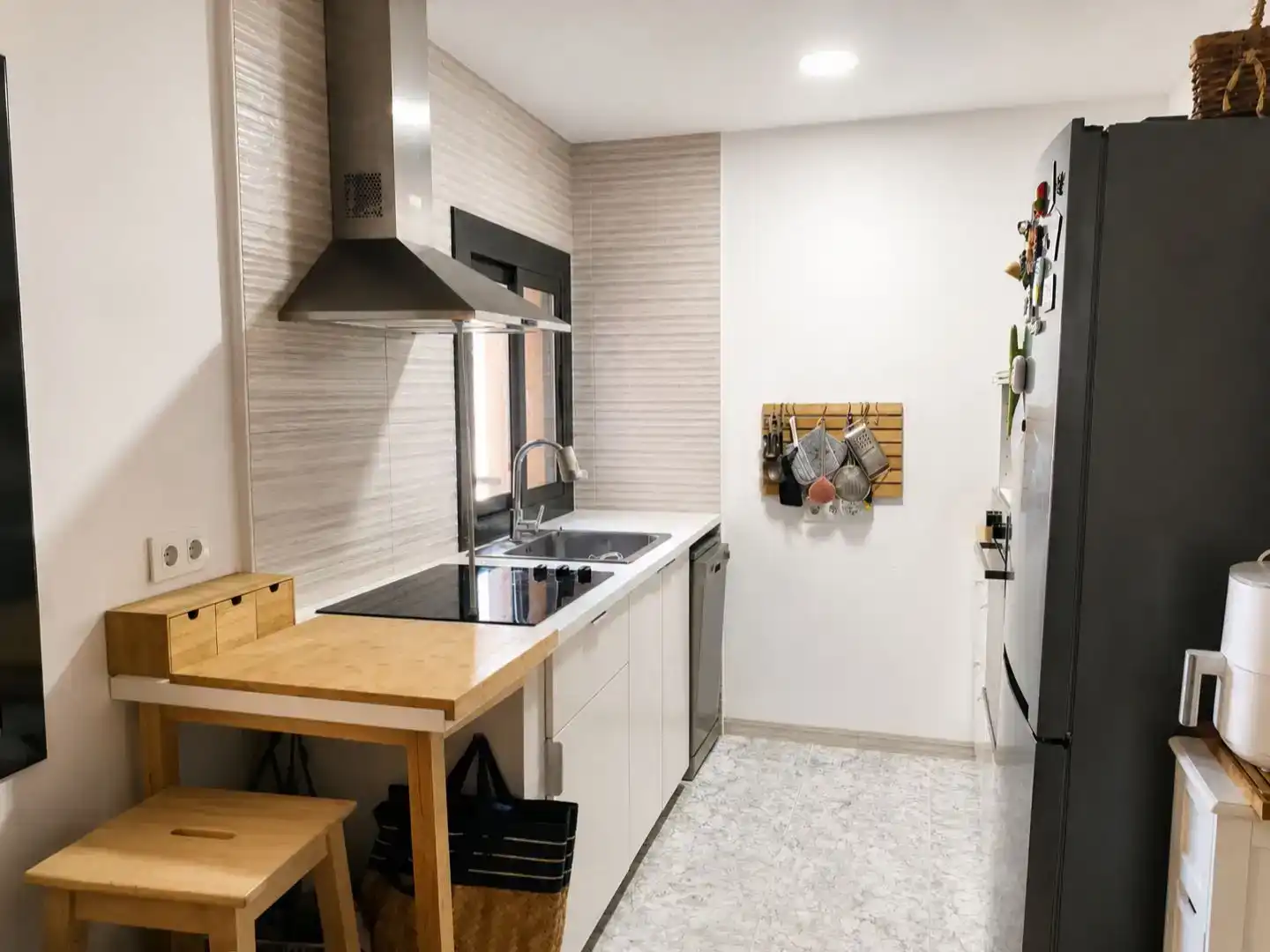 Cocina de Piso en venta en Montgat con Aire acondicionado, Parquet y Amueblado