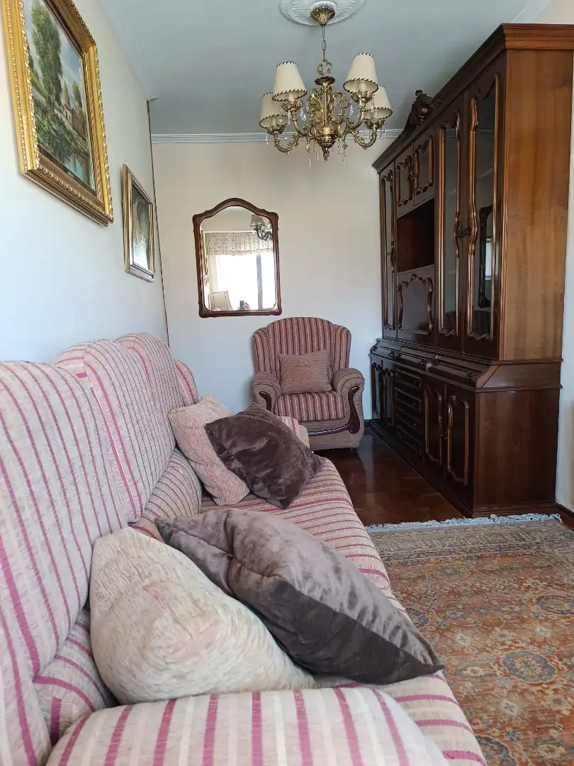 Living room of Flat for sale in Gijón   with Furnished