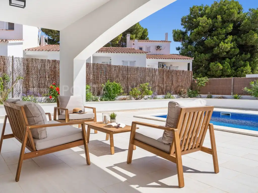 Terrassa de Casa o xalet en venda en Es Mercadal amb Jardí privat, Terrassa i Piscina
