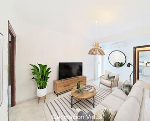 Living room of Flat to rent in  Madrid Capital  with Air Conditioner and Terrace